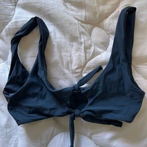 Navy Moana Bikini double tie top size small (old sizing)